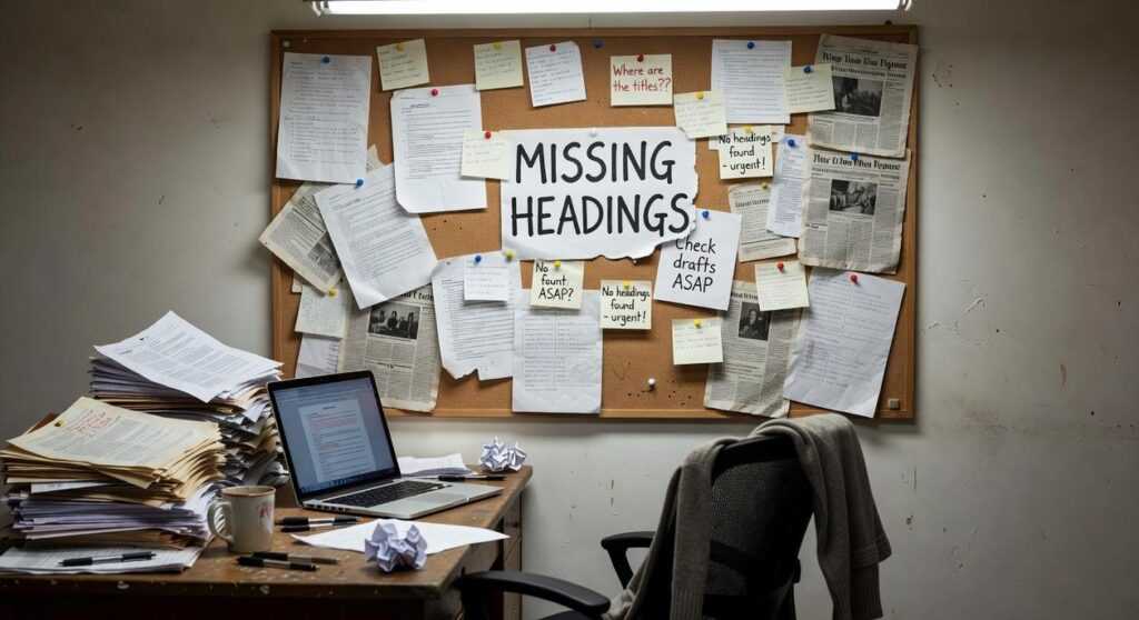 Missing Headings